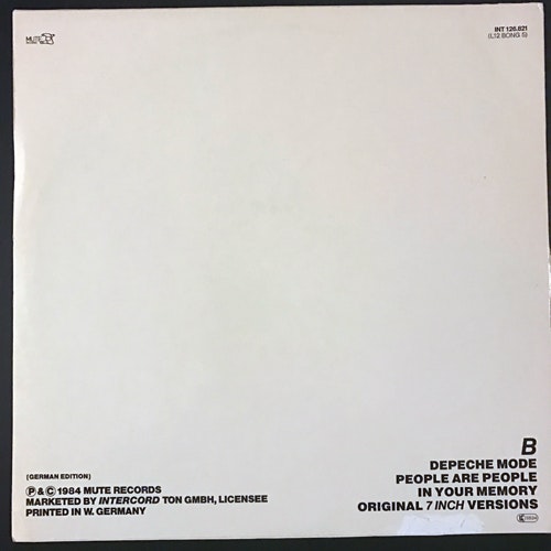 DEPECHE MODE People Are People (Special Edition ON-USound Remix By Adrian  Sherwood) (Splatter vinyl) (Mute - Germany original) (VG/VG+) 12 - Top  Five Records - Online Record Store