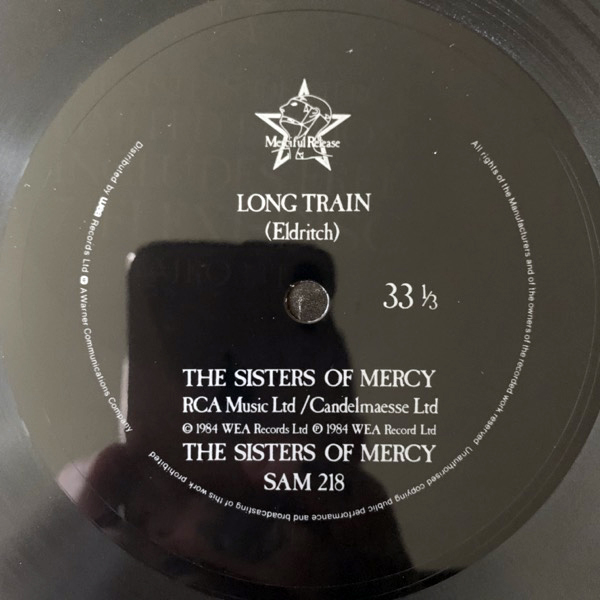 SISTERS OF MERCY, the Long Train (Merciful Release - UK original) (VG+) FLEXI 7"