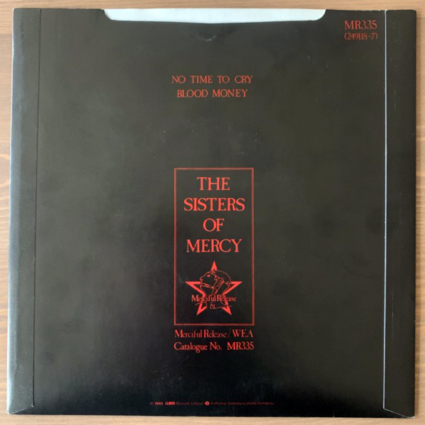 SISTERS OF MERCY, the No Time To Cry (Merciful Release - UK original) (VG+) 7"