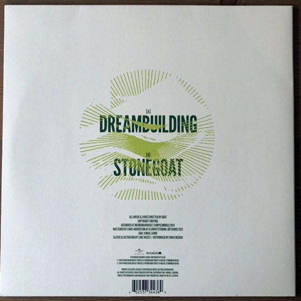 GOAT Dreambuilding (White vinyl) (Stranded - Sweden original) (EX/NM) 12"