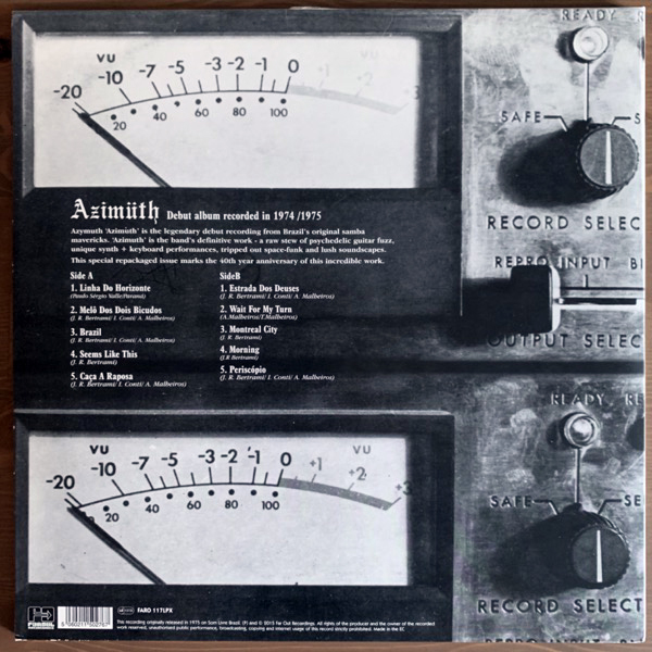 AZIMÜTH (Azymuth) Azimüth (Far Out - Europe 2015 reissue) (VG+) LP