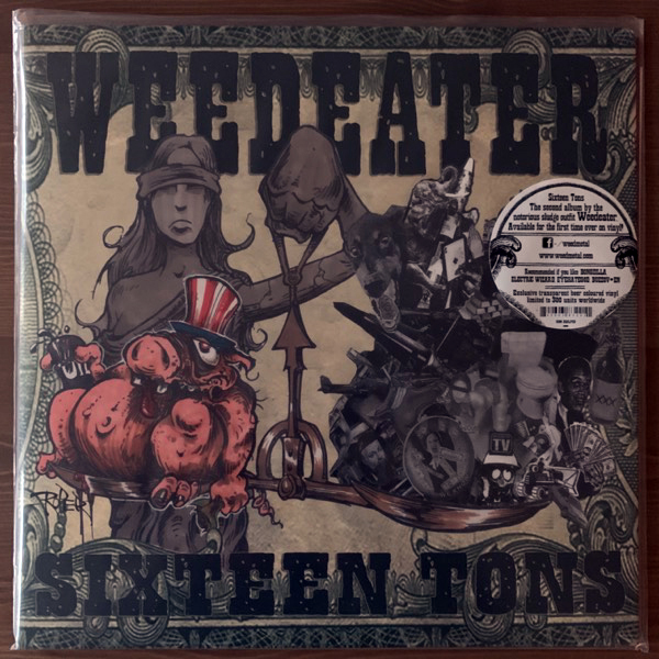 WEEDEATER Sixteen Tons (Beer vinyl) (Season of Mist - France reissue) (EX/NM) LP