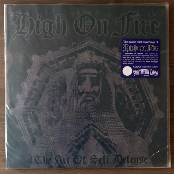 HIGH ON FIRE The Art Of Self Defense (Clear vinyl) (Southern Lord - USA 2012 reissue) (EX) 2LP