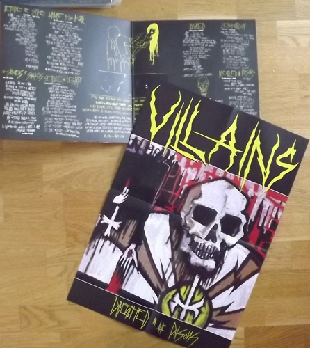 VILLAINS Drenched In The Poisons (Nuclear War Now! - USA original) (NM) LP