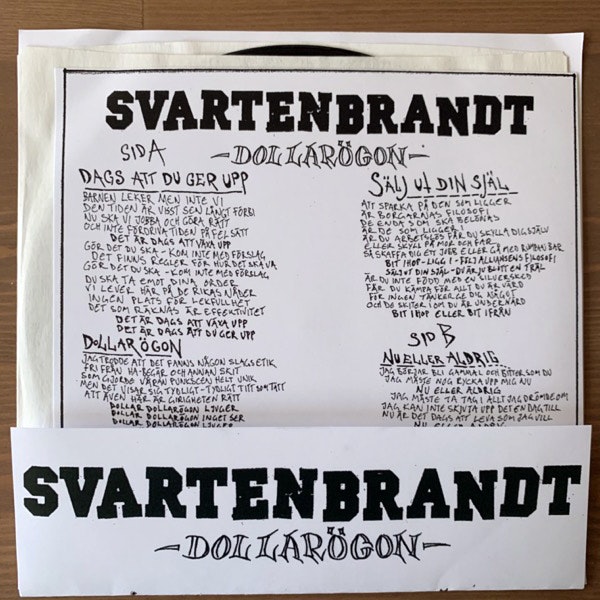 SVARTENBRANDT Dollarögon (Gaphals - Sweden original) (EX) 7"