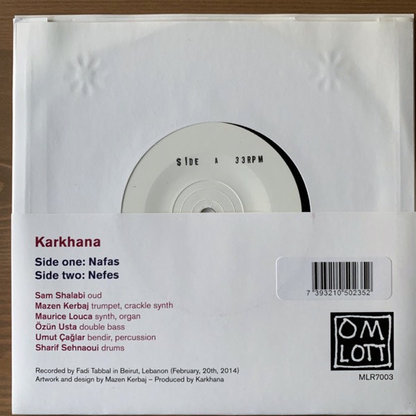 KARKHANA Nafas (Omlott - Sweden original) (NEW) 7"