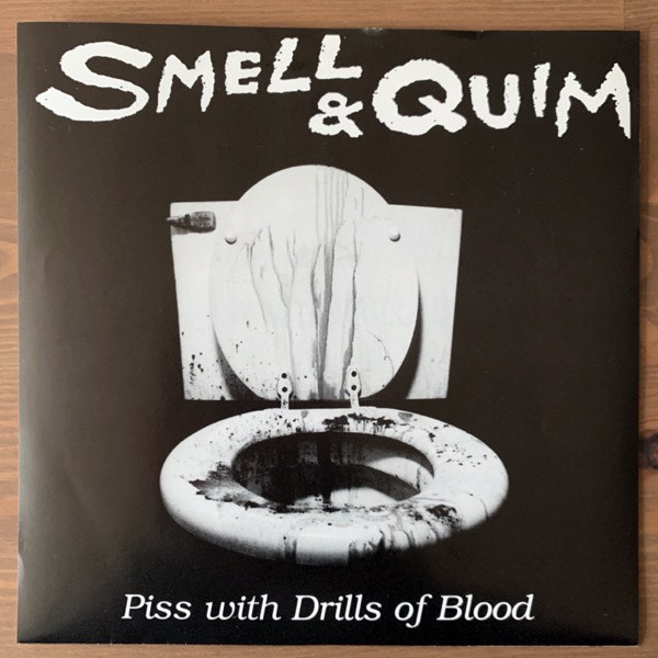 SMELL & QUIM Piss With Drills Of Blood (Yellow vinyl) (Self Abuse - USA original) (EX/NM) 7"
