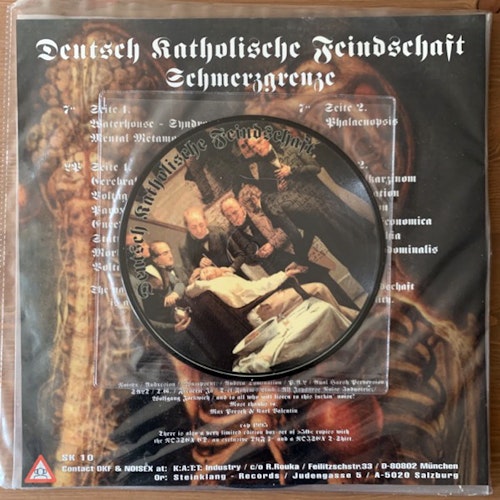 DEUTSCH KATHOLISCHE FEINDSCHAFT Schmerzgrenze (Steinklang Industries - Austria original) (VG+) LP+PIC 7"