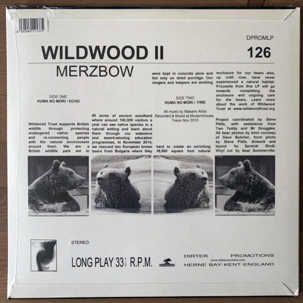 MERZBOW Wildwood II (Dirter - UK original) (SS) LP