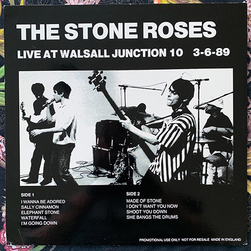 STONE ROSES, the Live At Walsall Junction 10 3-6-89 (No label - UK unofficial release) (VG+) LP