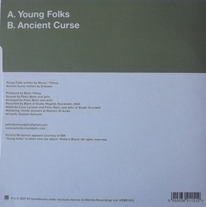 PETER BJORN AND JOHN Featuring VICTORIA BERGSMAN Young Folks (Wichita - Europe reissue) (EX) 7"