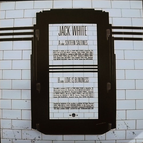 JACK WHITE Sixteen Saltines (Third Man - USA original) (EX) 7"