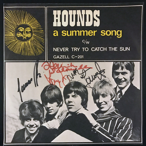 HOUNDS A Summer Song (Signed) (Gazell - Sweden original) (VG+/VG) 7"