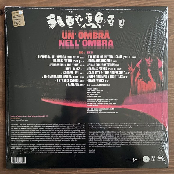 SOUNDTRACK Stelvio Cipriani / Goblin ‎– Un'Ombra Nell'Ombra (Four Flies - Italy original) (NM/EX) LP