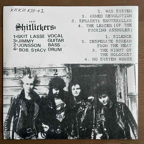 SKITSLICKERS / THE SHITLICKERS The Shitlickers Ep!! (Ex-tortion - Sweden reissue) (EX) 7"