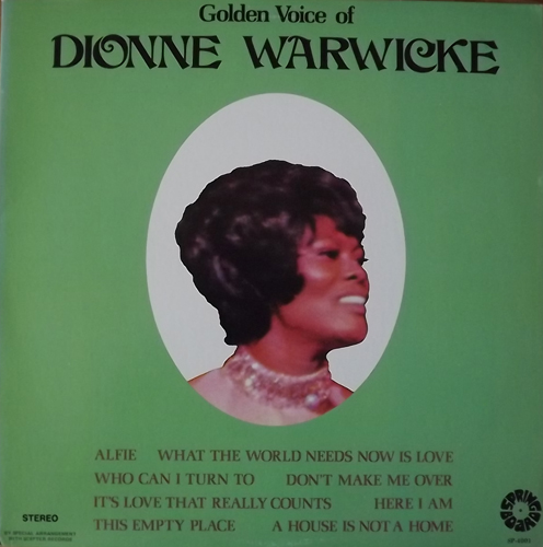 DIONNE WARWICKE Golden Voice Of Dionne Warwicke (Springboard - USA original) (VG+/EX) LP