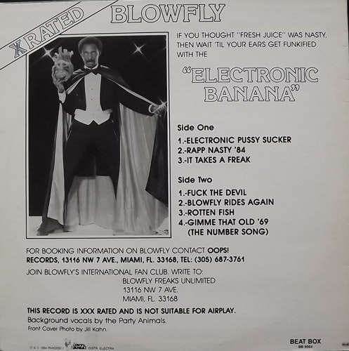 BLOWFLY Electronic Banana (Beat Box - Sweden original) (VG/VG+) LP