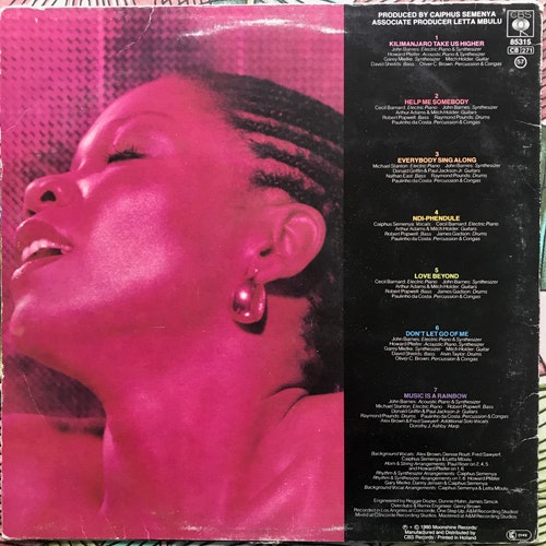 LETTA MBULU Sound Of A Rainbow (CBS - Europe original) (VG/VG+) LP