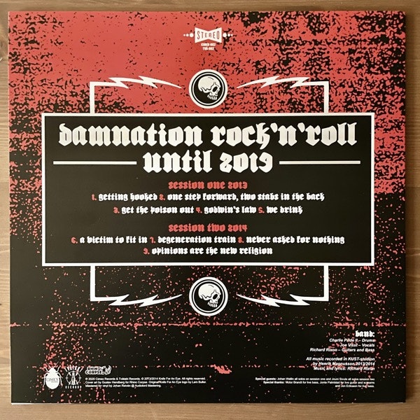 KNIFE FOR AN EYE Damnation Rock´n´Roll (Clear vinyl) (Tvåtakt - Sweden 2nd press) (NM) LP