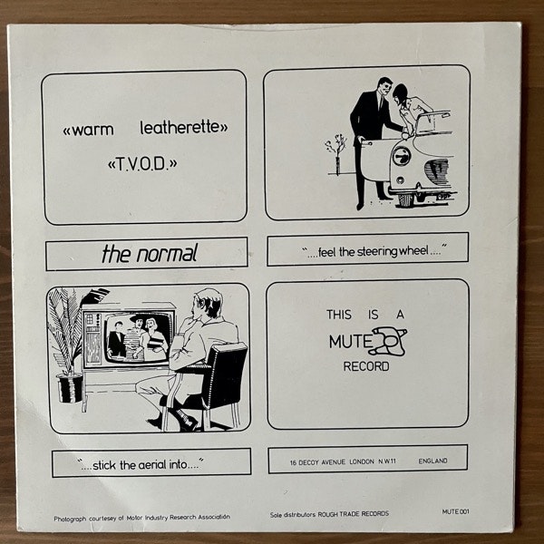 NORMAL, the T.V.O.D. / Warm Leatherette (Mute - UK original) (VG+) 7"