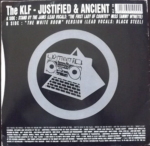 KLF, the Justified & Ancient (KLF Communications - UK original) (VG/VG+) 7"