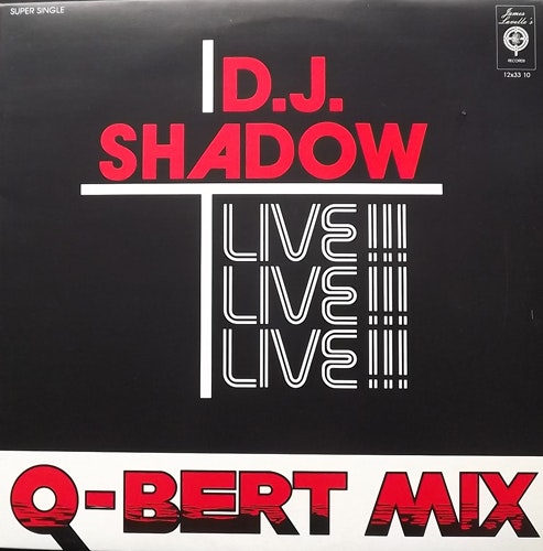 D.J. SHADOW Live!!! Q-Bert Mix (Mo Wax - UK original) (VG+) 12"