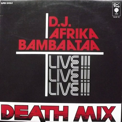 D.J. AFRIKA BAMBAATAA Live!!! Death Mix (USA reissue) (VG) 12"