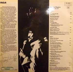SAMMY DAVIS JR. In Person '77 (RCA - Germany original) (VG+/EX) LP