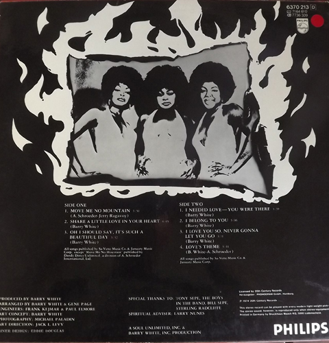 LOVE UNLIMITED In Heat (Philips - Germany original) (VG+/EX) LP