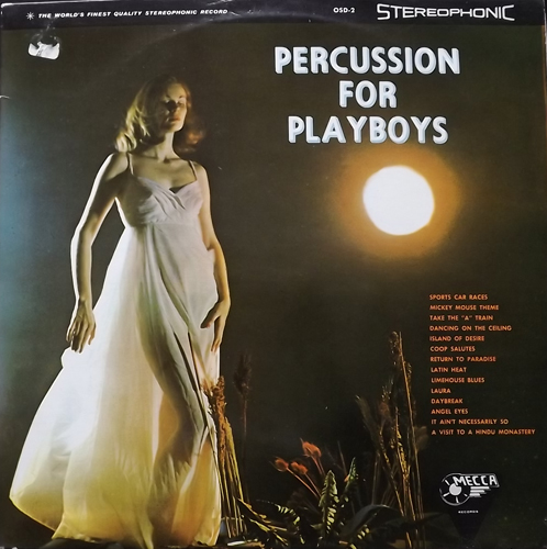 VARIOUS Percussion For Playboys (Mecca - UK original) (VG) LP