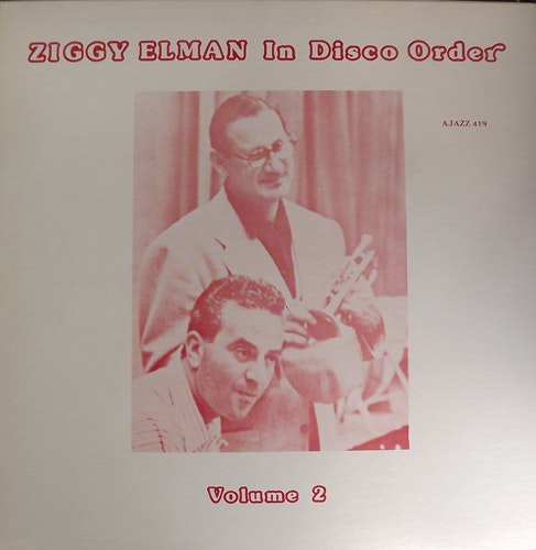 ZIGGY ELMAN In Disco Order Volume 2 (Ajazz - USA original) (EX) LP