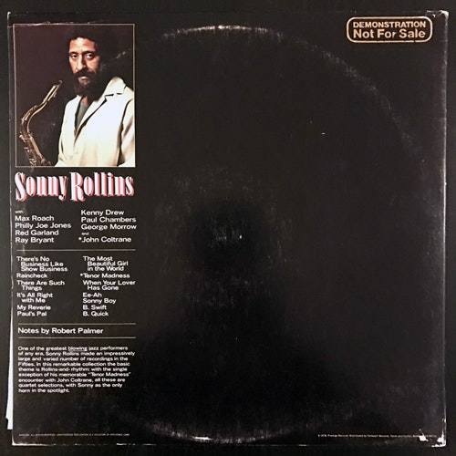 SONNY ROLLINS Taking Care Of Business (Prestige - USA original) (VG/VG+) 2LP