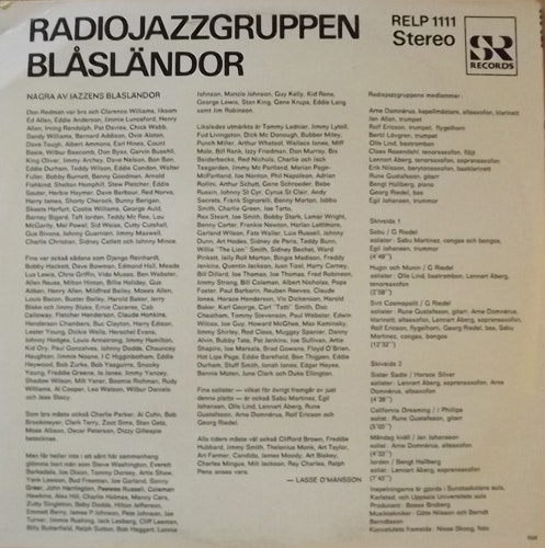 RADIOJAZZGRUPPEN Blåsländor (SR - Sweden original) (EX/VG+) LP