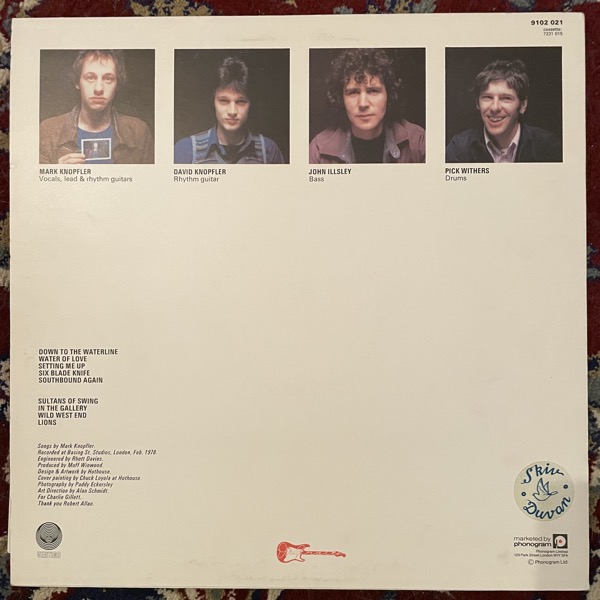 DIRE STRAITS Dire Straits (Vertigo - UK original) (VG+/VG) LP