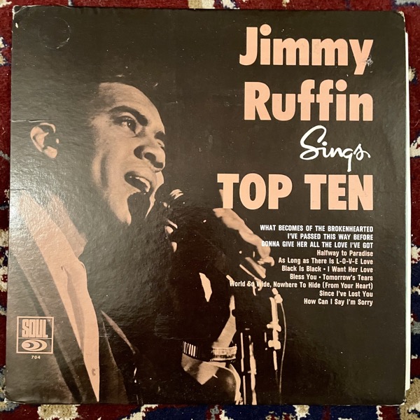 JIMMY RUFFIN Sings Top Ten (Soul - USA mono original) (VG/VG+) LP