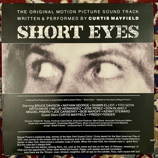 SOUNDTRACK Curtis Mayfield ‎– Short Eyes (Curtom - USA original) (VG+/VG) LP