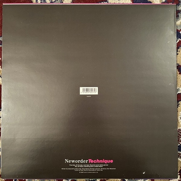 NEW ORDER Technique (Factory - Sweden original) (VG+) LP