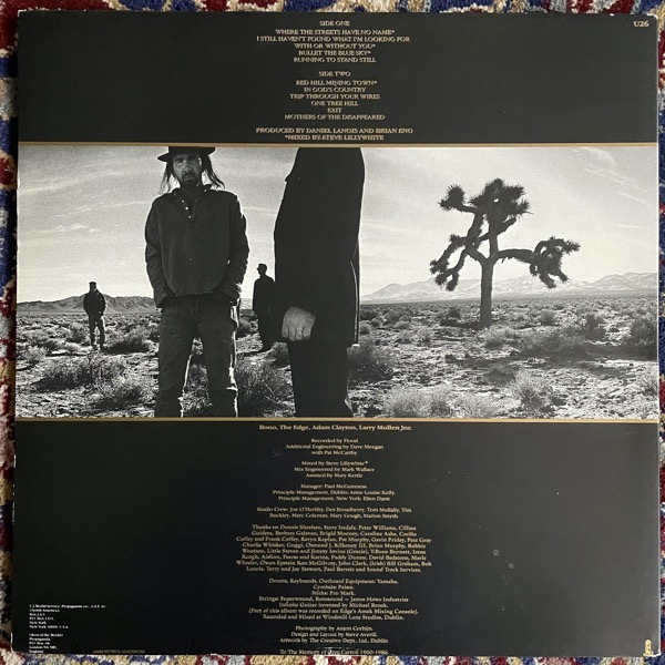 U2 The Joshua Tree (Island - Scandinavia original) (VG/VG+) LP