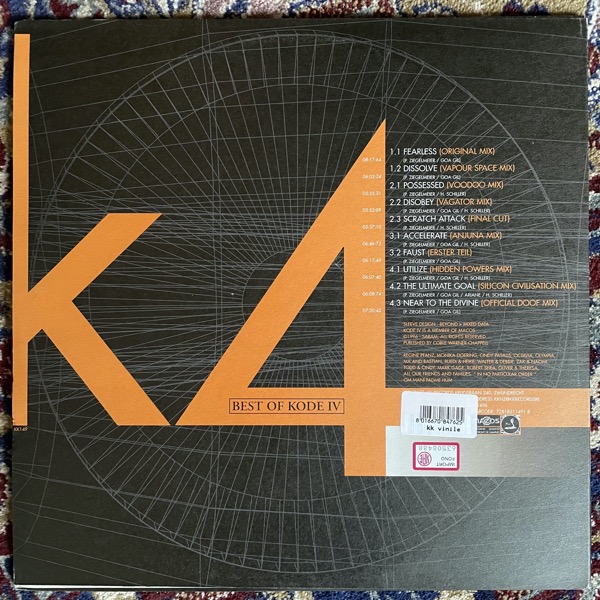 KODE IV Best Of... Compilation (KK - Belgium original) (EX) 2LP