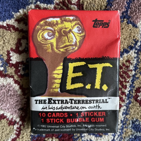 E.T. Topps Trading Cards