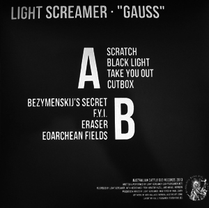 LIGHT SCREAMER Gauss (White vinyl) (Australian Cattle God - USA original) (NM) LP
