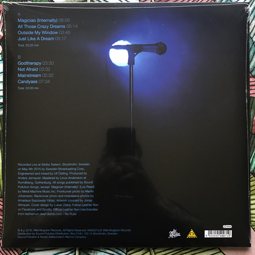 LEATHER NUN, the Live (Blue vinyl) (Wild Kingdom - Sweden original) (SS) LP