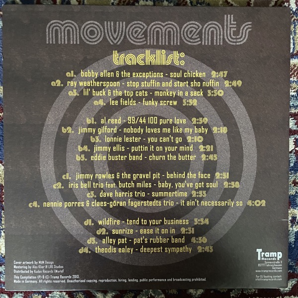 VARIOUS Movements 5 (Tramp - Germany original) (EX) 2LP
