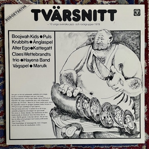 VARIOUS Tvärsnitt (10 Unga Svenska Jazz- Och Rockgrupper 1978) (Caprice - Sweden original) (VG+) LP