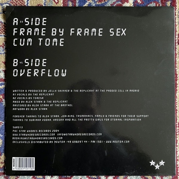 WOMEN AFFAIR Frame By Frame Sex (Star Whores - Spain original) (VG+/EX) 12"