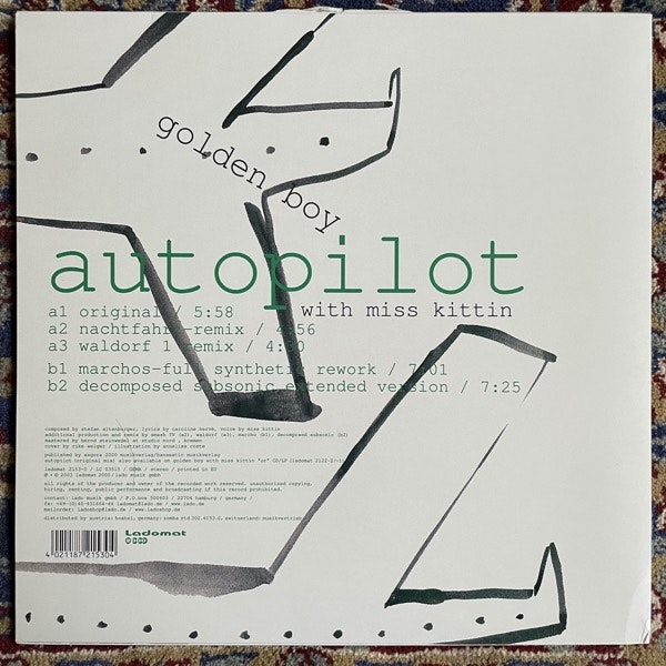 GOLDEN BOY WITH MISS KITTIN Autopilot (Ladomat 2000 - Germany original) (VG+/NM) 12"