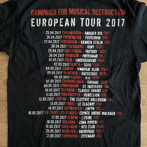 BRUJERIA European Tour 2017 (M) (USED) T-SHIRT