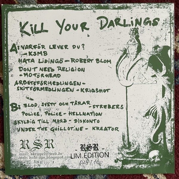 MASSGRAV Kill Your Darlings (Regurgitated Semen - Germany original) (NM) 7"