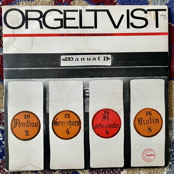 JAN JOHANSSON HAMMONDORGEL Orgeltvist (Megafon - Sweden original) (VG/G) 7"