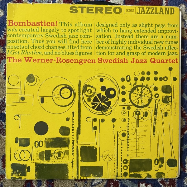 WERNER-ROSENGREN SWEDISH KAZZ QUARTET, the Bombastica! (Jazzland - USA original) (VG-) LP